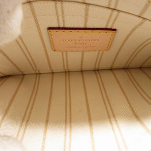 新品同様 ルイヴィトン ダミエアズール ネヴァーフルポーチ PM LV ポーチ 0073【中古】LOUIS VUITTON