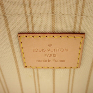 新品同様 ルイヴィトン ダミエアズール ネヴァーフルポーチ PM LV ポーチ 0073【中古】LOUIS VUITTON