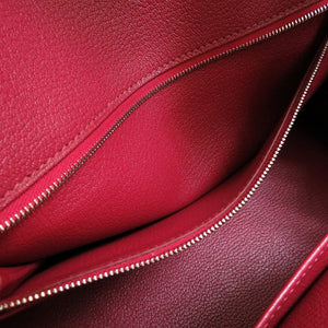 美品 エルメス バーキン30 トリヨンクレマンス ルビー シルバー金具 □N刻印 ハンドバッグ バッグ 0077 【中古】 HERMES