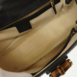 グッチ ニューバンブー 254884 ショルダー ハンドバッグ ハラコ/レザー レオパード柄 タッセルチャーム  0083【中古】GUCCI ストラップ