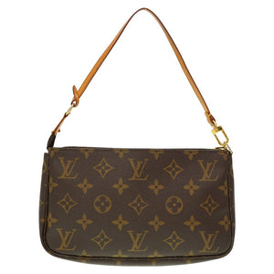 ルイヴィトン モノグラム アクセソワール ポーチ M51980 ブラウン LV 0085【中古】LOUIS VUITTON