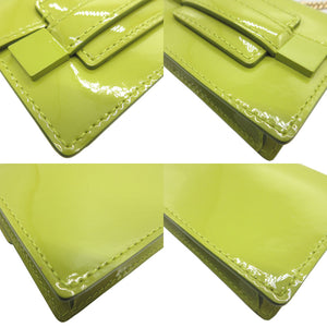 新品同様 デルヴォー AE0103ACP0 マダム パテントレザー ライトグリーン 緑 バッグチャーム キーホルダー 0091【中古】DELVAUX