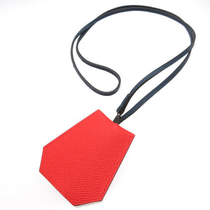 未使用 エルメス プティアッシュ フクロウ ヴォーエプソン ブーゲンビリア クロシェット バッグチャーム キーホルダー 0096【中古】HERMES