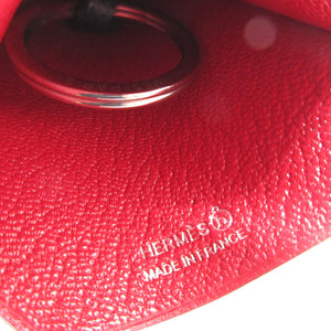 未使用 エルメス プティアッシュ フクロウ ヴォーエプソン ブーゲンビリア クロシェット バッグチャーム キーホルダー 0096【中古】HERMES