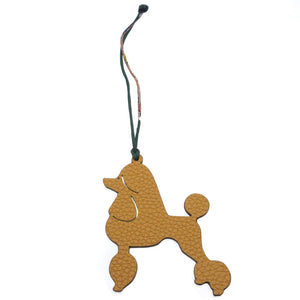 新品同様 エルメス プティアッシュ プードル クレマンス シェーブル ゴールド バッグチャーム キーホルダー 0097【中古】HERMES