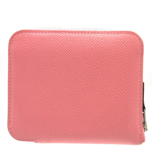 美品 エルメス アザップコンパクト シルクイン Y刻印(2020年製) ヴォーエプソン ローズアザレ コインケース 財布 0098【中古】HERMES