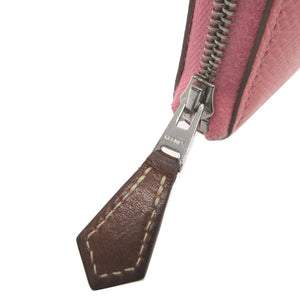 美品 エルメス アザップコンパクト シルクイン Y刻印(2020年製) ヴォーエプソン ローズアザレ コインケース 財布 0098【中古】HERMES