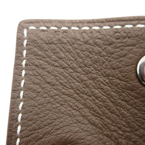 新品同様 エルメス ヴィドポッシュ T刻印(2015年製) レザー エトゥープ オレンジ トレイ 小物 0103【中古】HERMES