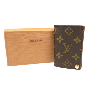 美品 ルイヴィトン ポルトカルト クレディ プレッシオン M60937 モノグラムキャンバス ゴールド金具 ブラウン カードケース 0108【中古】LOUIS VUITTON
