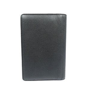 美品 シャネル カメリア レザー シルバー金具 ブラック 13番台 手帳カバー 0111【中古】CHANEL