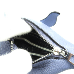 ロエベ クジラ ホエール レザー シルバー金具 コインケース バッグチャーム 0113【中古】LOEWE