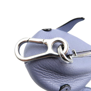 ロエベ クジラ ホエール レザー シルバー金具 コインケース バッグチャーム 0113【中古】LOEWE