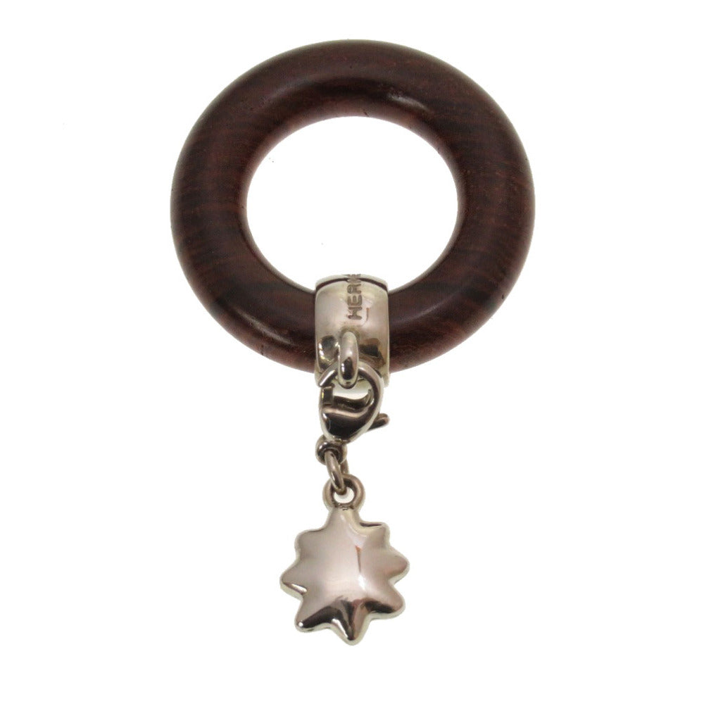 新品同様 エルメス  スター スカーフリング 星を巡る旅展 限定 ウッド ブラウン 星 0150 【中古】 HERMES