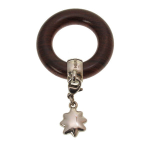 新品同様 エルメス  スター スカーフリング 星を巡る旅展 限定 ウッド ブラウン 星 0150 【中古】 HERMES