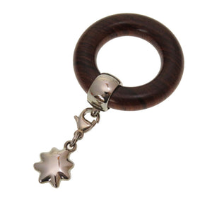 新品同様 エルメス  スター スカーフリング 星を巡る旅展 限定 ウッド ブラウン 星 0150 【中古】 HERMES