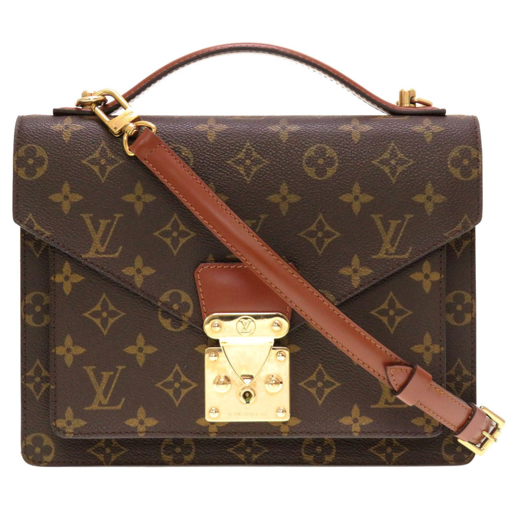 ベタ無し 美品 ルイ ヴィトン モノグラム モンソー M51185 2WAY ハンドバッグ LV 0159 【中古】 LOUIS VUITTON
