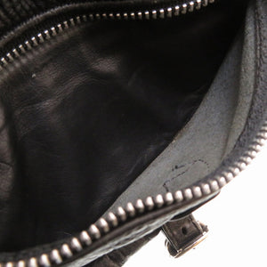 クロムハーツ スナットパック ダガー レザー ブラック ボディバッグ バッグ 黒 0162 【中古】 CHROME HEARTS メンズ