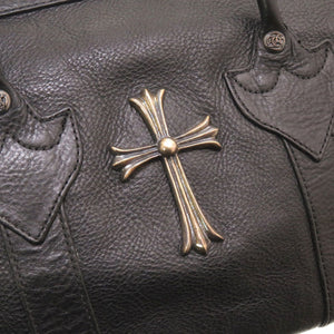 クロムハーツ モニカ MONICA BAG CHクロス ヘビーレザー ブラック ハンドバッグ 黒 0163 【中古】 CHROME HEARTS