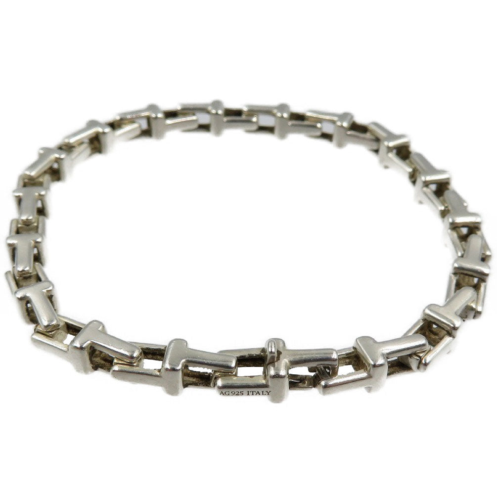 ティファニー Tナロー チェーン シルバー925 ブレスレット 0181【中古】TIFFANY&Co.