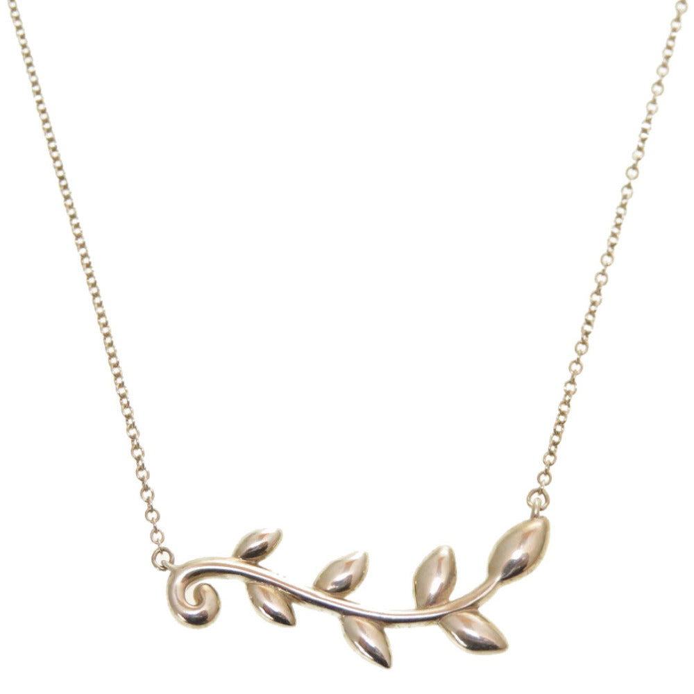 美品 ティファニー パロマ ピカソ オリーブ リーフ ヴァイン シルバー925 ネックレス アクセサリー 0185 【中古】 TIFFANY&Co.