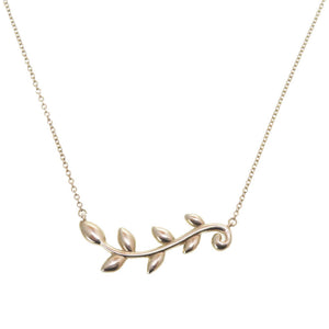 美品 ティファニー パロマ ピカソ オリーブ リーフ ヴァイン シルバー925 ネックレス アクセサリー 0185 【中古】 TIFFANY&Co.