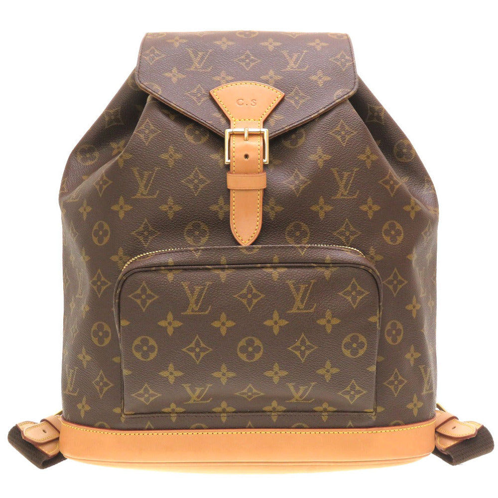 美品 ルイ ヴィトン モノグラム モンスリGM M51135 リュックサック バッグ LV 0186 【中古】 LOUIS VUITTON