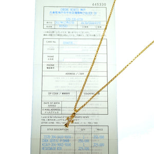 美品クロムハーツ CHクロス ベビーファット ダイヤ 22K ネックチェーン 20inch ネックレス イエローゴールド/純正ダイヤモンド ジュエリー 0001【中古】CHROME HEARTS アクセサリー