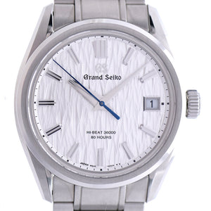 新品同様 セイコー グランドセイコー エボリューション9コレクション 白樺 ヘリテージコレクション ハイビート36000 9SA5-00C0 / SLGH005 自動巻き 腕時計 ステンレススチール シルバー 0003【中古】SEIKO メンズ