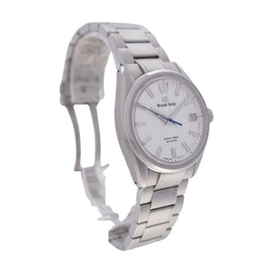 新品同様 セイコー グランドセイコー エボリューション9コレクション 白樺 ヘリテージコレクション ハイビート36000 9SA5-00C0 / SLGH005 自動巻き 腕時計 ステンレススチール シルバー 0003【中古】SEIKO メンズ