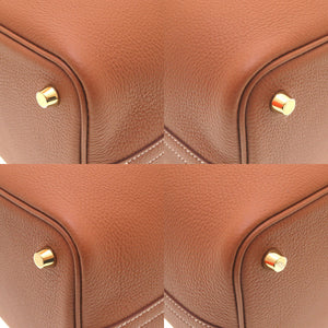 未使用 エルメス ピコタンロックPM トリヨンモーリス ゴールド ゴールド金具 B刻印(2023年製) ハンドバッグ バッグ 茶 0010 【中古】 HERMES