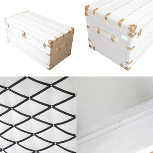 未使用 ルイ ヴィトン クリエ ロジーヌ タイガラマ モノグラム エクリプス M30633 トランク バッグ 白 LV 0011 【中古】 LOUIS VUITTON