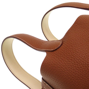 新品同様 エルメス ピコタンロックPM エクラ トリヨンクレマンス ヴォ―スイフト ゴールド ナタ シルバー金具 Y刻印(2020年製) ハンドバッグ バッグ 茶 0012 【中古】 HERMES