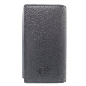 新品同様 ディオール CDロゴ レザー ネイビー 紺 6連 キーケース 0014【中古】Dior