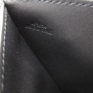 新品同様 ロエベ コンパクトウォレット レザー ブラック 黒 3つ折り財布 財布 0015【中古】LOEWE