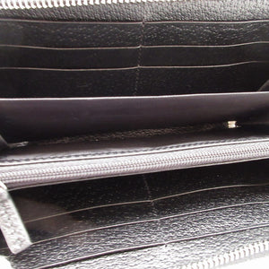 新品同様 グッチ 601079 GGサイケデリック コーティングキャンバス マルチカラー ブラック 黒 ラウンドファスナー長財布 財布 0017【中古】GUCCI