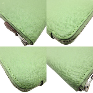 美品 エルメス アザップコンパクト シルクイン Y刻印(2019年製) ヴォーエプソン ヴェールクリケット コインケース 0018【中古】HERMES