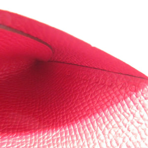 未使用 エルメス カルヴィデュオ B刻印(2023年製) ヴォーエプソン ルージュグレナ コインケース 0024【中古】HERMES