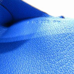 未使用 エルメス カルヴィデュオ B刻印(2023年製) シェーブル ブルーフランス コインケース 0025【中古】HERMES