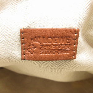 新品同様 ロエベ ジブリ ハウルの動く城 C822057X24 コットン リネン マルチカラー ドローストリング ポーチ 0026【中古】LOEWE