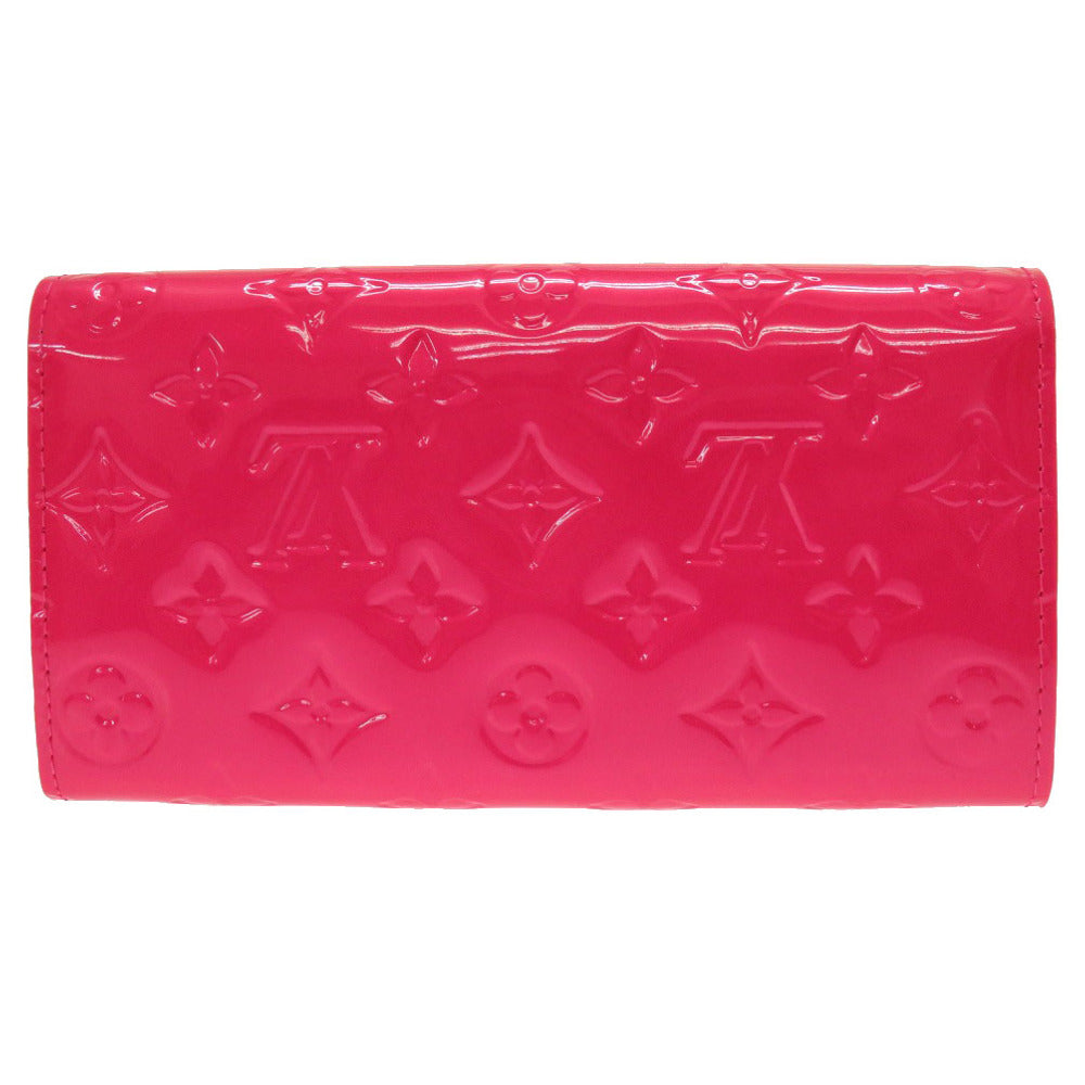 未使用 ルイ ヴィトン モノグラム ヴェルニ ポルトフォイユ サラ ローズポップ M93633 長財布 財布 LV 0029 【中古】 LOUIS VUITTON