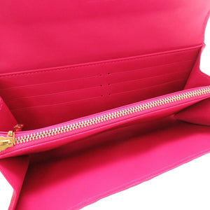 未使用 ルイ ヴィトン モノグラム ヴェルニ ポルトフォイユ サラ ローズポップ M93633 長財布 財布 LV 0029 【中古】 LOUIS VUITTON