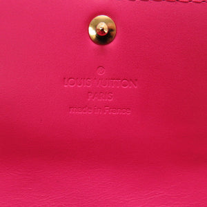 未使用 ルイ ヴィトン モノグラム ヴェルニ ポルトフォイユ サラ ローズポップ M93633 長財布 財布 LV 0029 【中古】 LOUIS VUITTON