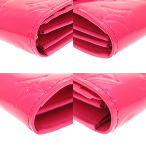 未使用 ルイ ヴィトン モノグラム ヴェルニ ポルトフォイユ サラ ローズポップ M93633 長財布 財布 LV 0029 【中古】 LOUIS VUITTON