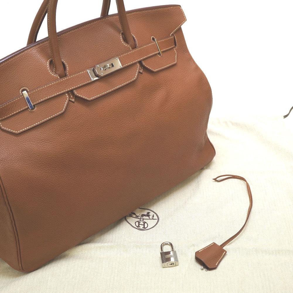 エルメス バーキン50 トゴ ゴールド シルバー金具 □L刻印 ハンドバッグ 0038【中古】HERMES