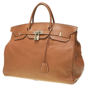 エルメス バーキン50 トゴ ゴールド シルバー金具 □L刻印 ハンドバッグ 0038【中古】HERMES