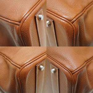 エルメス バーキン50 トゴ ゴールド シルバー金具 □L刻印 ハンドバッグ 0038【中古】HERMES