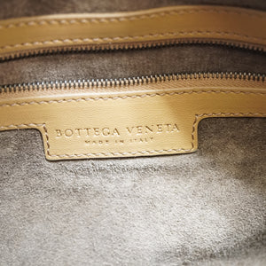 美品 ボッテガヴェネタ ホーボー イントレチャート ワンショルダーバッグ ブラウン 0043【中古】BOTTEGAVENETA