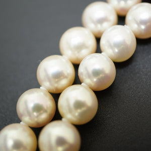 美品 本真珠 9mm パール ネックレス 真珠 アクセサリー 0045【中古】