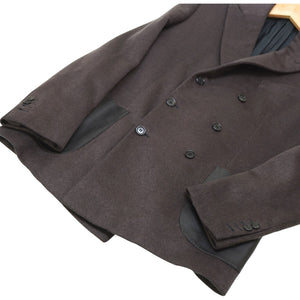 新品同様 ブリオーニ カシミヤ シルク ウール ダブルジャケット サイズ50 レザーポケット 0047【中古】Brioni メンズ