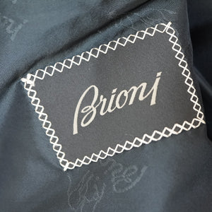 新品同様 ブリオーニ カシミヤ シルク ウール ダブルジャケット サイズ50 レザーポケット 0047【中古】Brioni メンズ